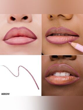 Jeffree Star Androgyny Velour Lip Liner- bold plum mauve, satin finish, new form